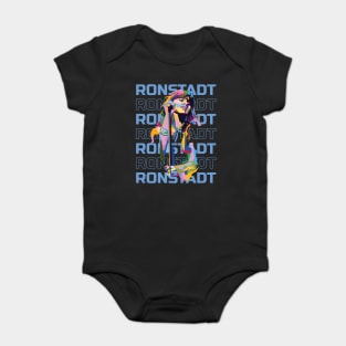 Abstract Geometric Linda Ronstadt Baby Bodysuit